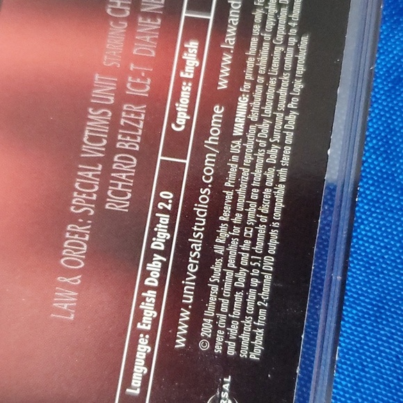 Law & Order: Special Victims Unit - the fifth year 2003 - 2004 dvd box set - Picture 5 of 5